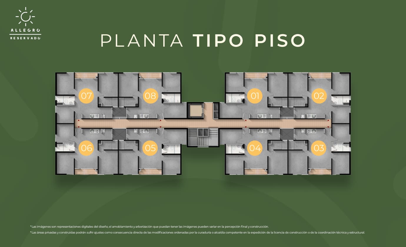 Planta Tipo Piso Allegro E3