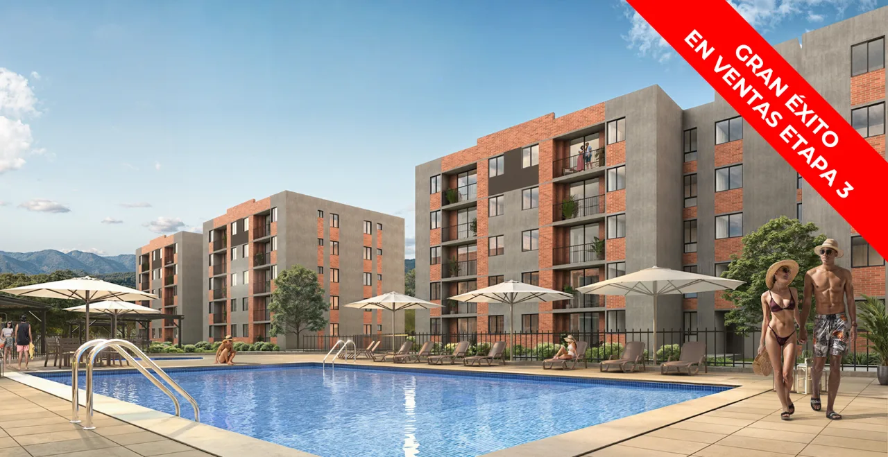 Imagen de la Etapa 3 de Allegro, apartamentos VIS de MAZ Proyectos Inmobiliarios en Cartago, Valle del Cauca, 2026
